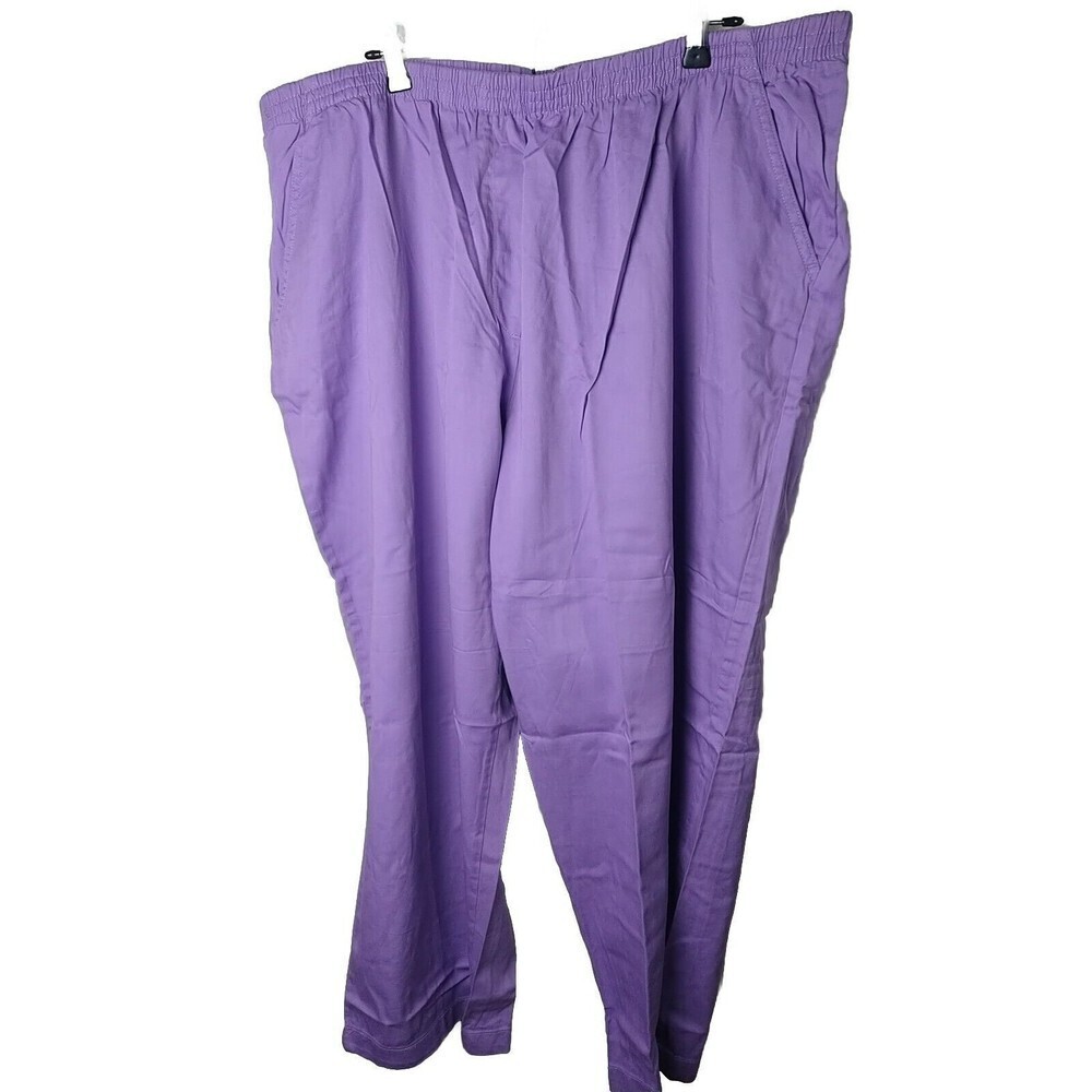 $ Only Necessities Purple Pullon Elastic Waist Pants. Size 28WP